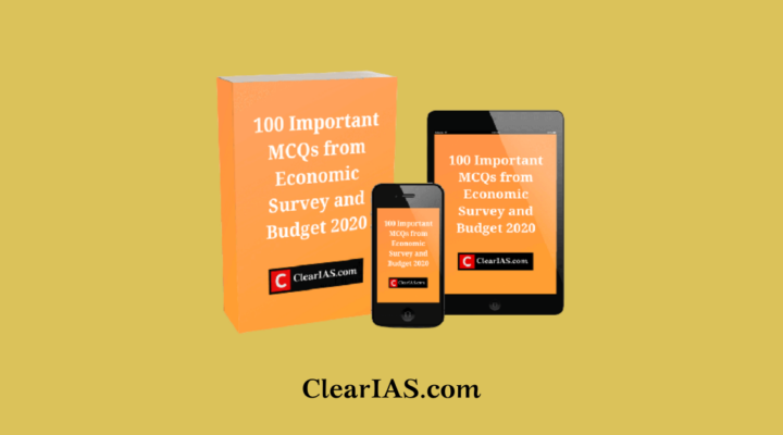 100 important MCQs from economic survey and budget 2020