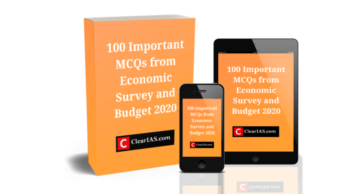 100 important MCQs from economic survey and budget 2020