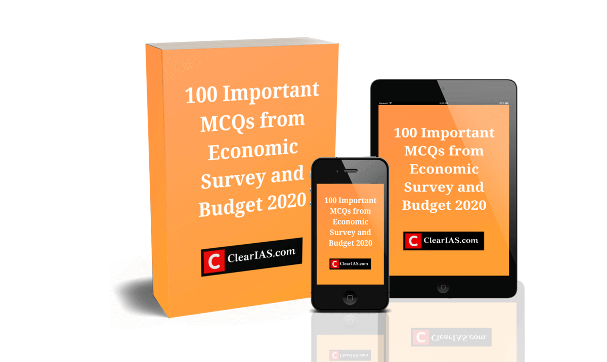 100 important MCQs from economic survey and budget 2020