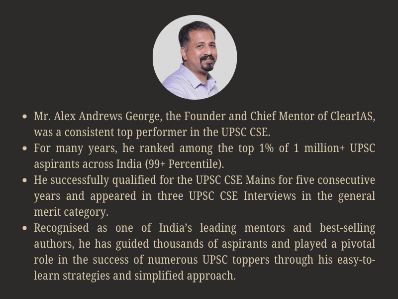 Alex Andrews George - Short Bio
