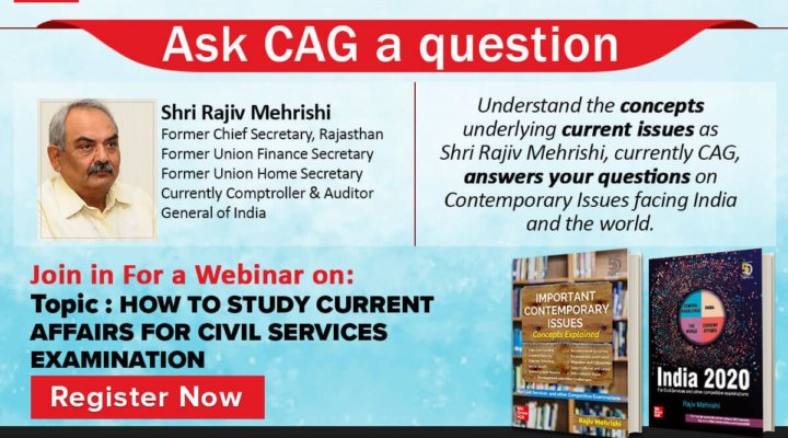 ‘Ask CAG a Question’: Current Affairs Webinar By Rajiv Mehrishi