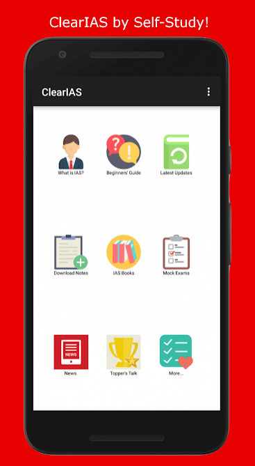 ClearIAS App Home Screen Image