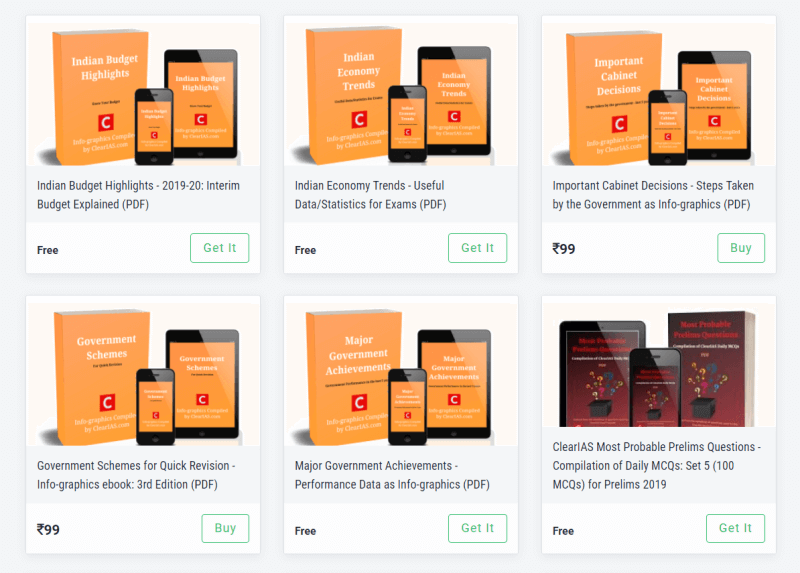 ClearIAS EBooks For Quick Revision - Last Minute