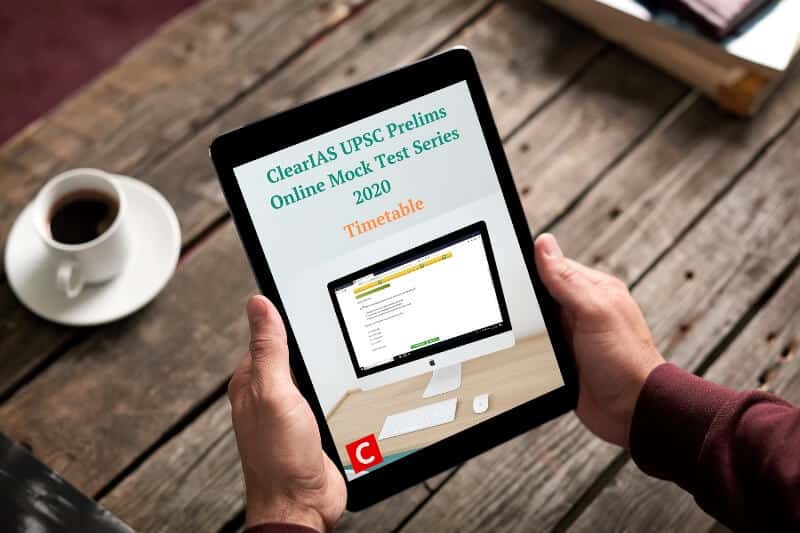 ClearIAS Prelims Test Series 2020 Timetable as PDF