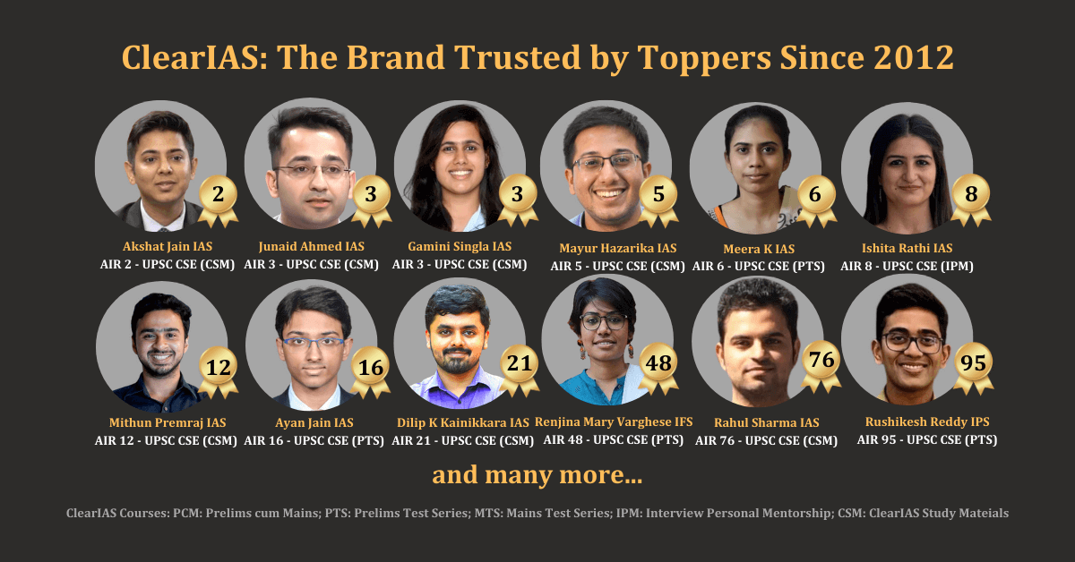 ClearIAS UPSC Toppers