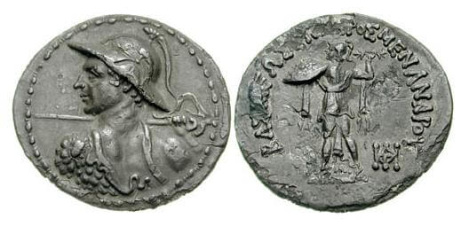 Coin from the reign of Menander I