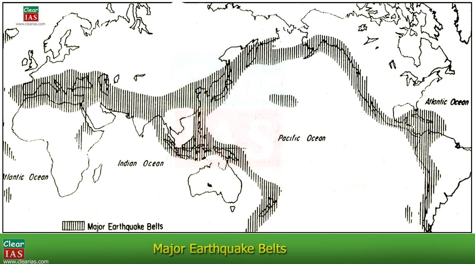 diagram of distribution of earthquake