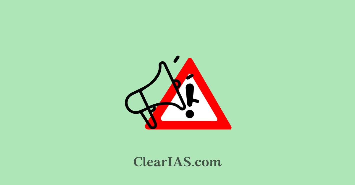 Early warning systems