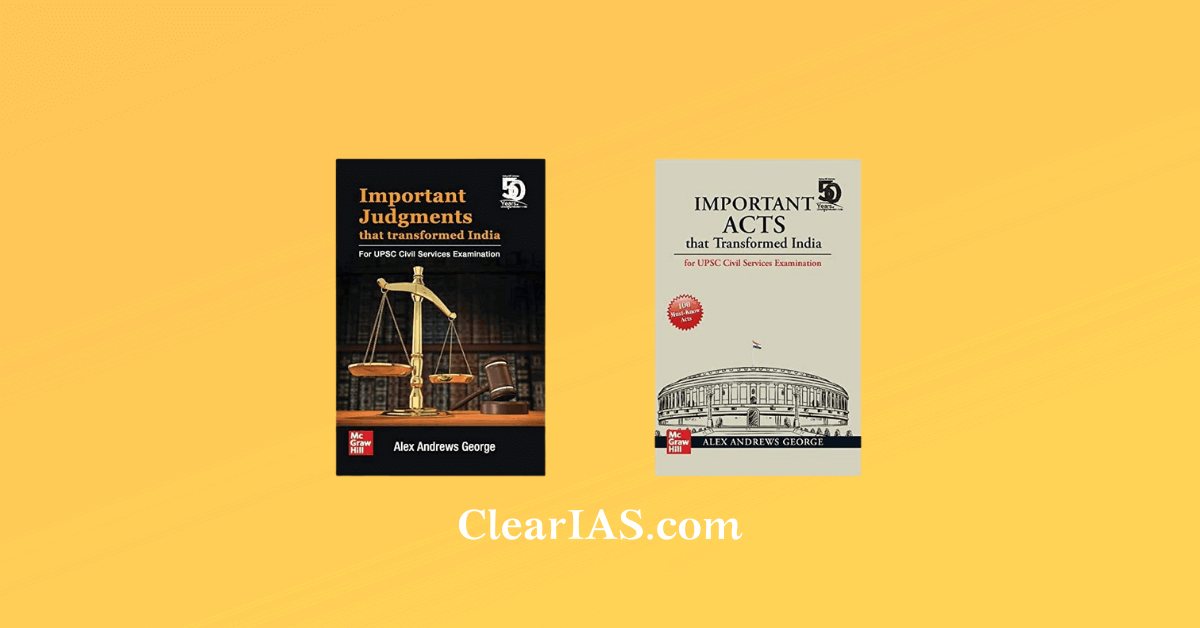 Important Acts and Judgments books Clearias