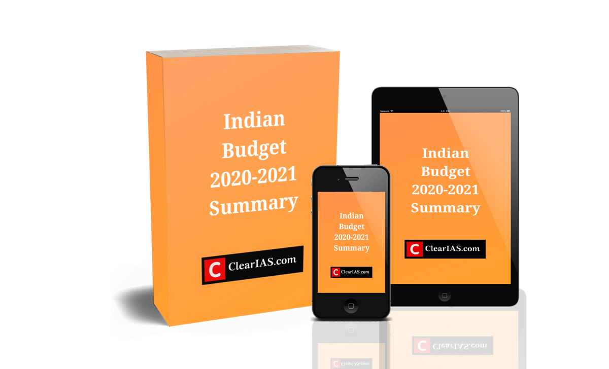 Indian Budget 2020 2021 Summary By ClearIAS PDF Released ClearIAS