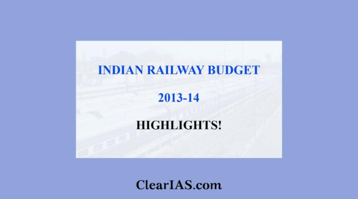 Indian railway budget 2013-14