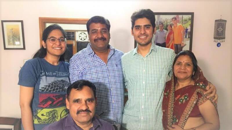 Kanishak Kataria Family Picture