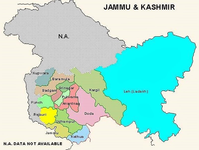 Kashmir Issue - Jammu Kashmir Map