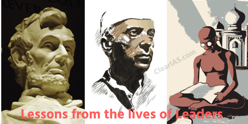 Lessons from the lives and teachings of great leaders, reformers and administrators