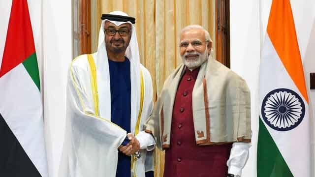 PM Modi and the Crown Prince of Abudhabi