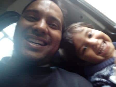 Nitin Sangwan with his kid