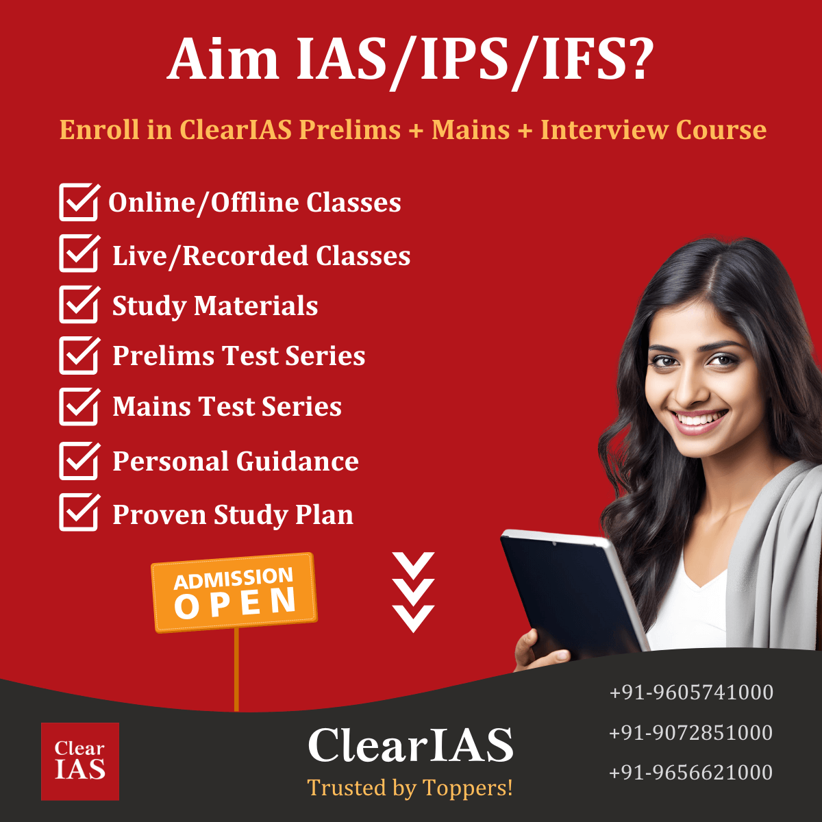 UPSC Prelims + Mains + Interview Course - ClearIAS