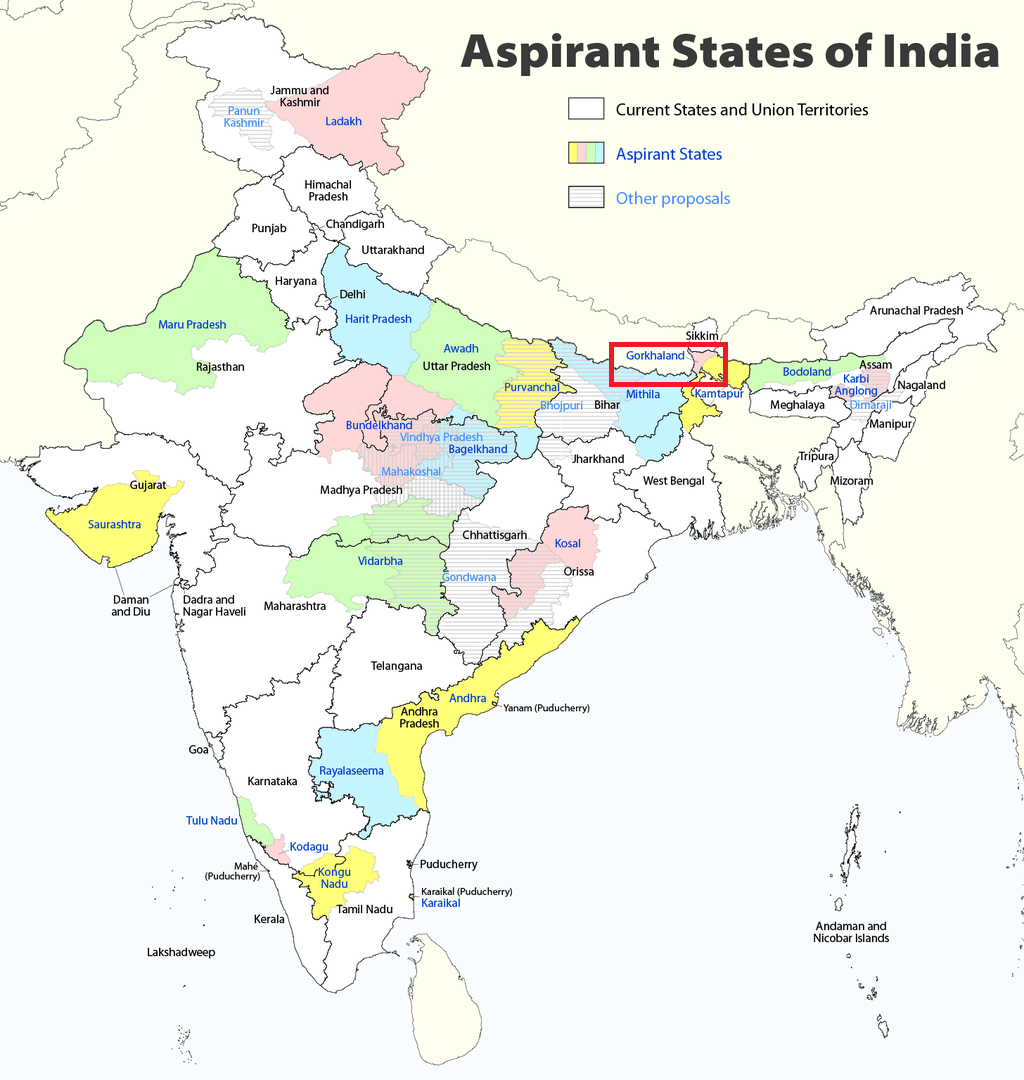 Proposed States of India