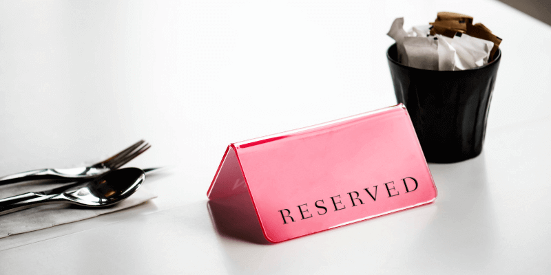 Reserved - You cannot take this seat