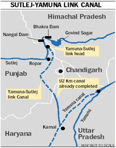 Sutlej-Yamuna Link Canal Present Status