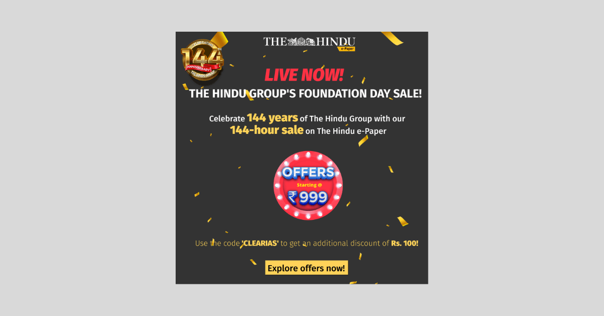 The Hindu Foundation Day Sale - 144