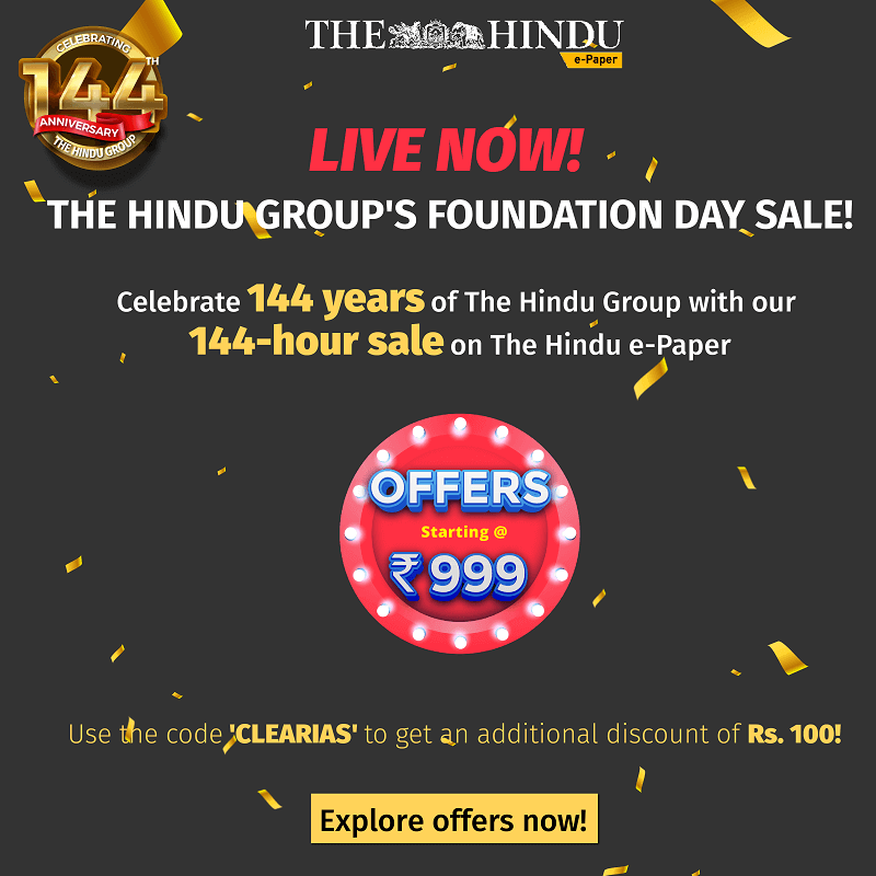The Hindu Foundation Day Sale