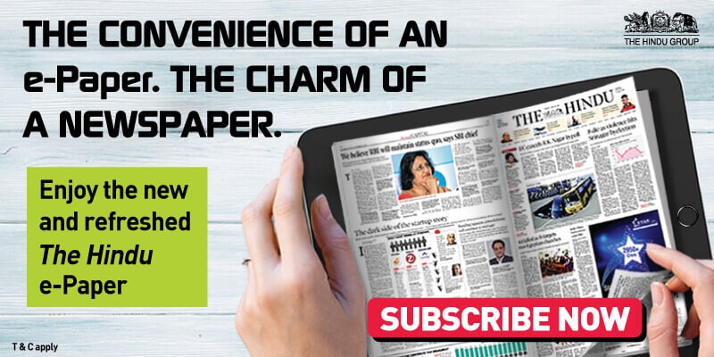 The Hindu e-Paper Subscription