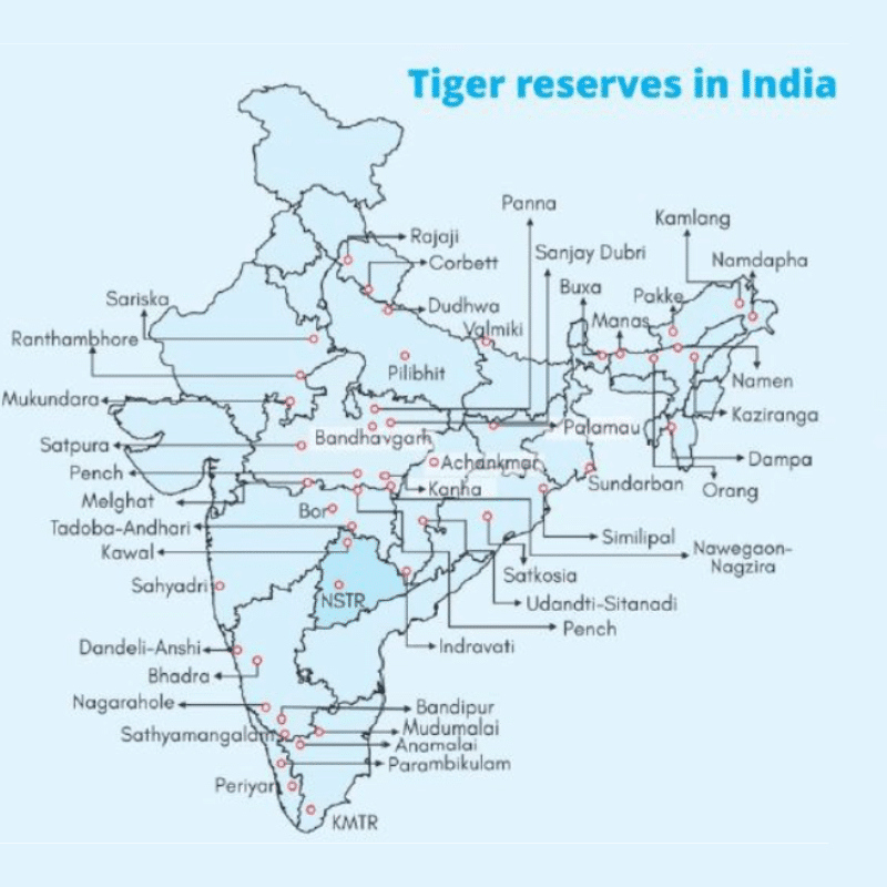 Tiger reserves in India - ClearIAS