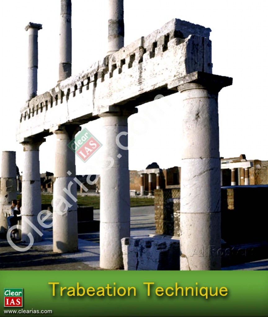 Trabeation technique of architecture