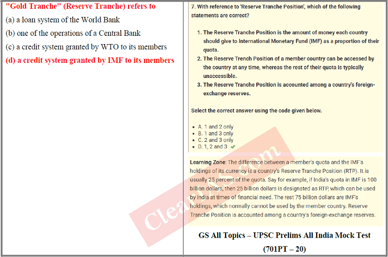 UPSC CSE Prelims 2020 vs ClearIAS Prelims 2020 Question Comparison V2