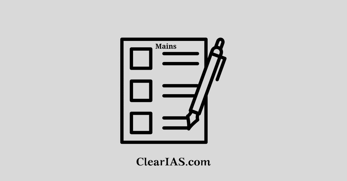 UPSC Civil Services Mains Exam 2013 Checklist