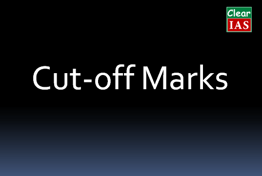 UPSC cut off marks