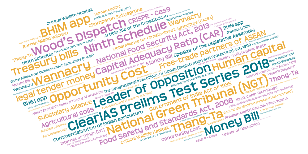 UPSC Prelims 2018 questions vs ClearIAS Prelims Test Series 2018 Questions