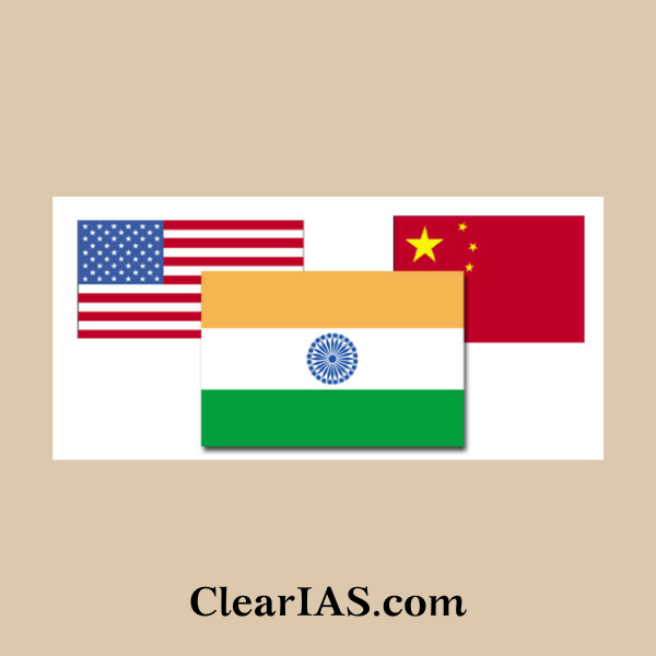 US China India