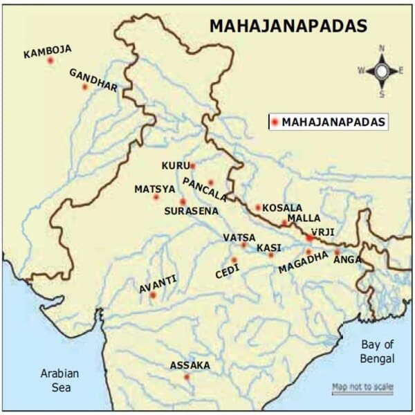 mahajanapadas map