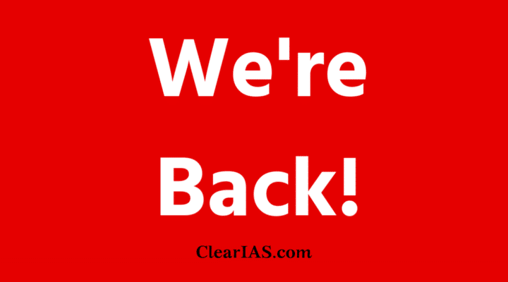 We are back!