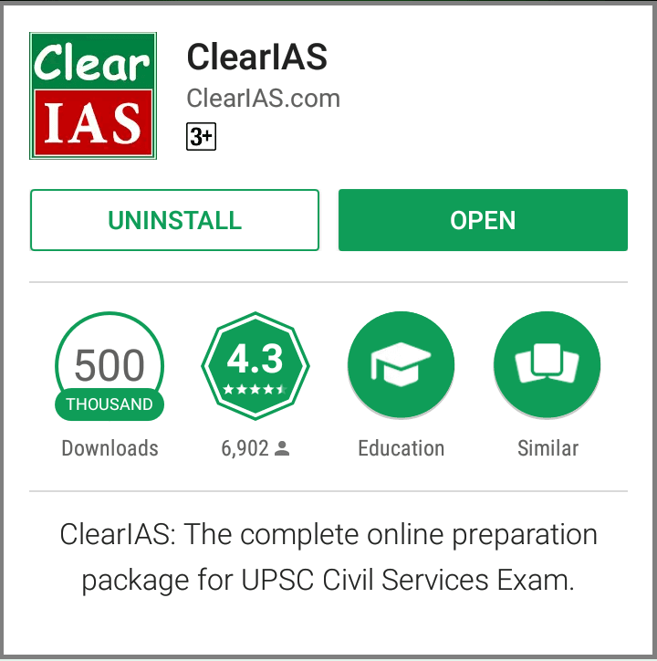 ClearIAS app - 500000 installs