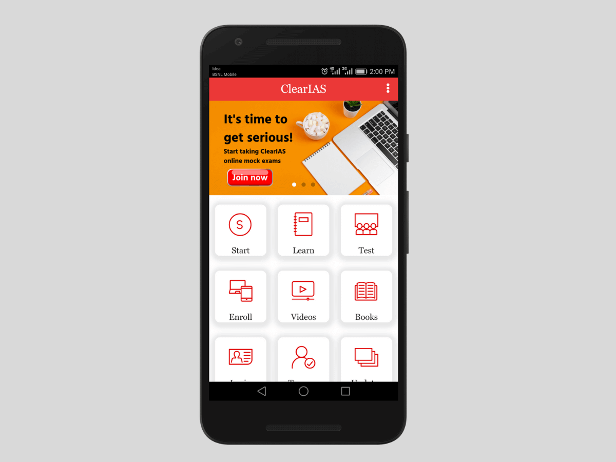 ClearIAS Test Prep App for UPSC Preparation