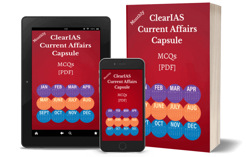 ClearIAS Current Affairs Capsule April 2019 – Monthly MCQs eBook (PDF)