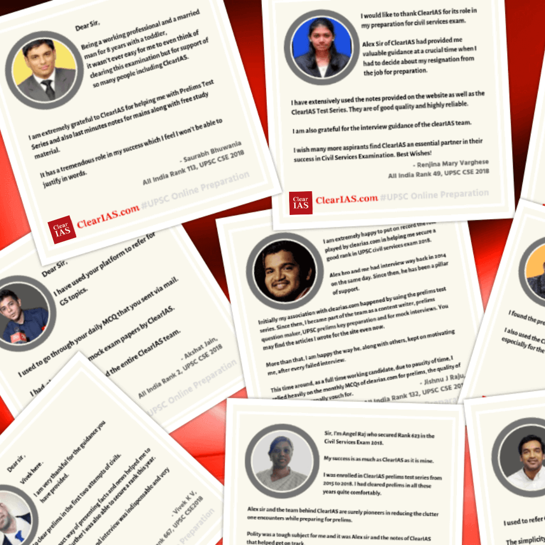 ClearIAS UPSC Toppers Testimonials