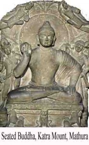 seated Buddha sculpture from Katra mount