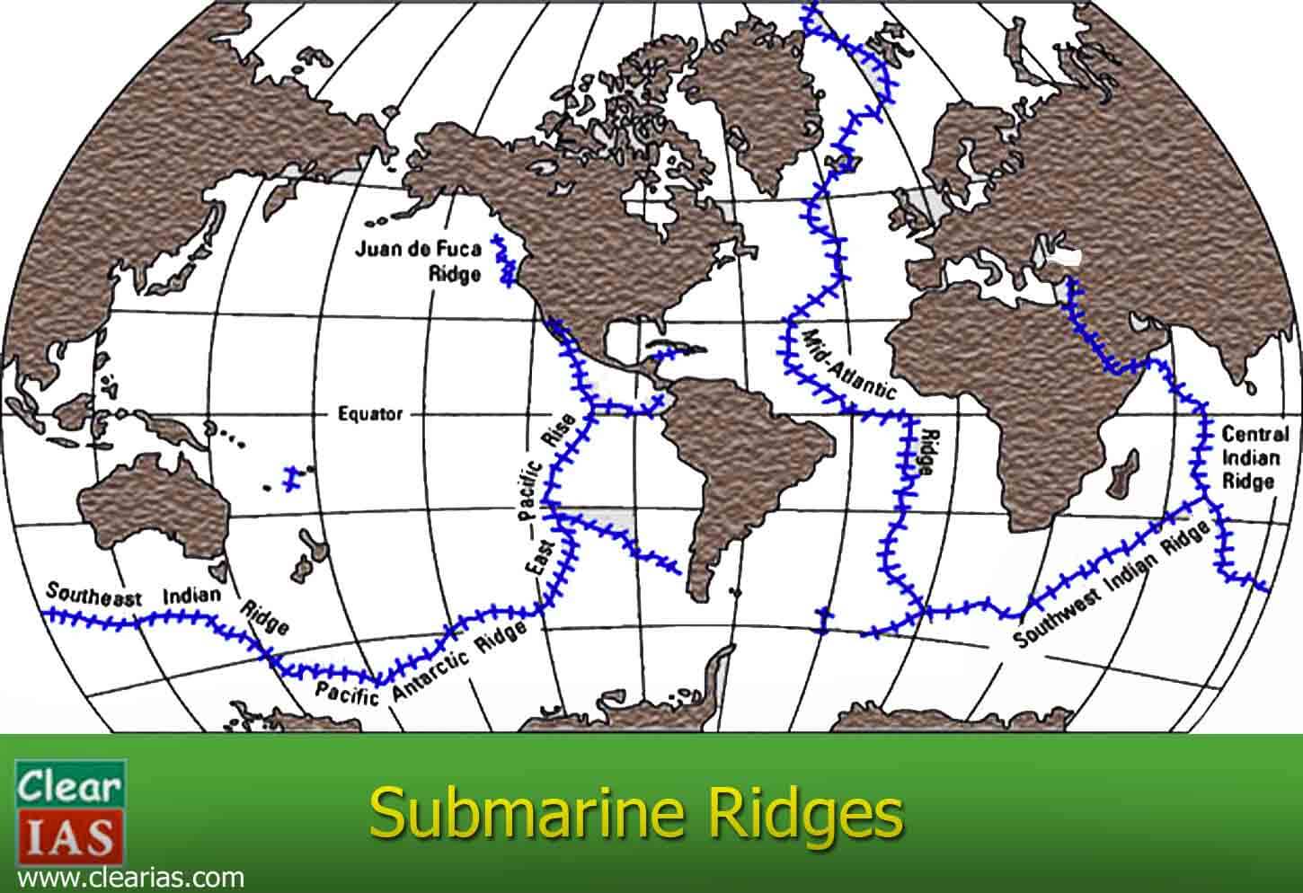 submarine ridges image