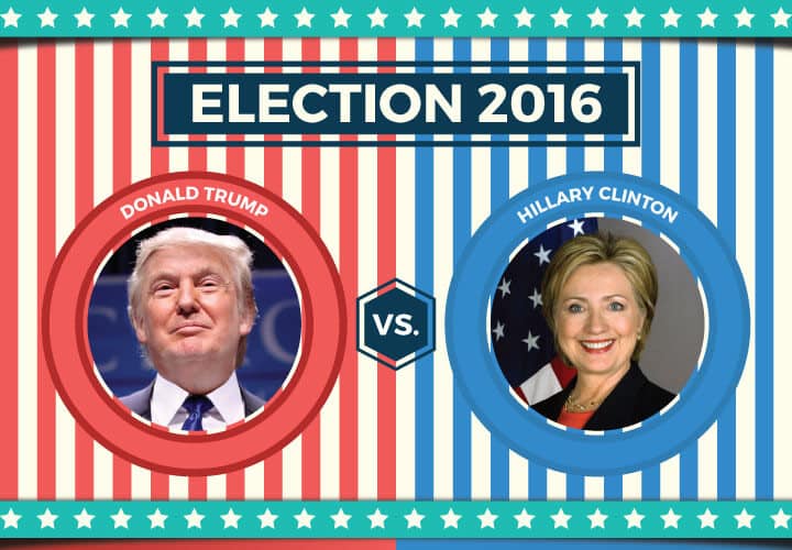  Trump vs Clinton